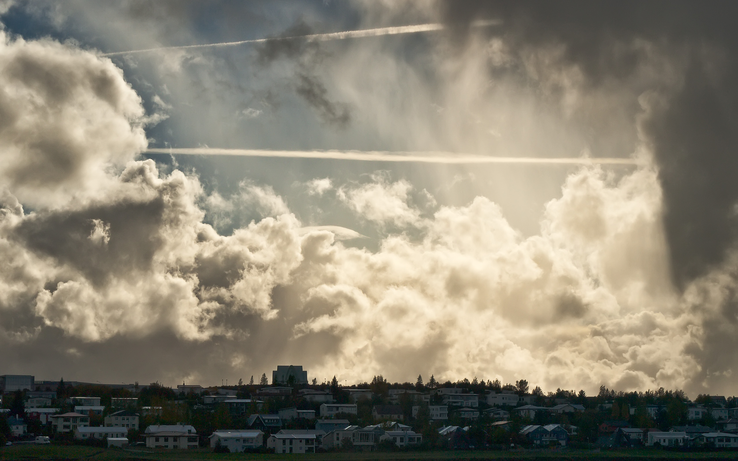 This pollution is gathered in clouds