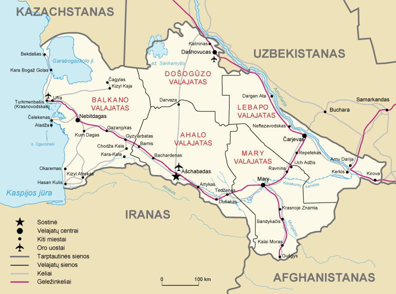 Карта туркменистана со спутника в реальном времени