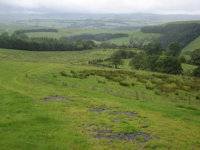 View west from Glyndwr's Way - geograph.org.uk - 502651