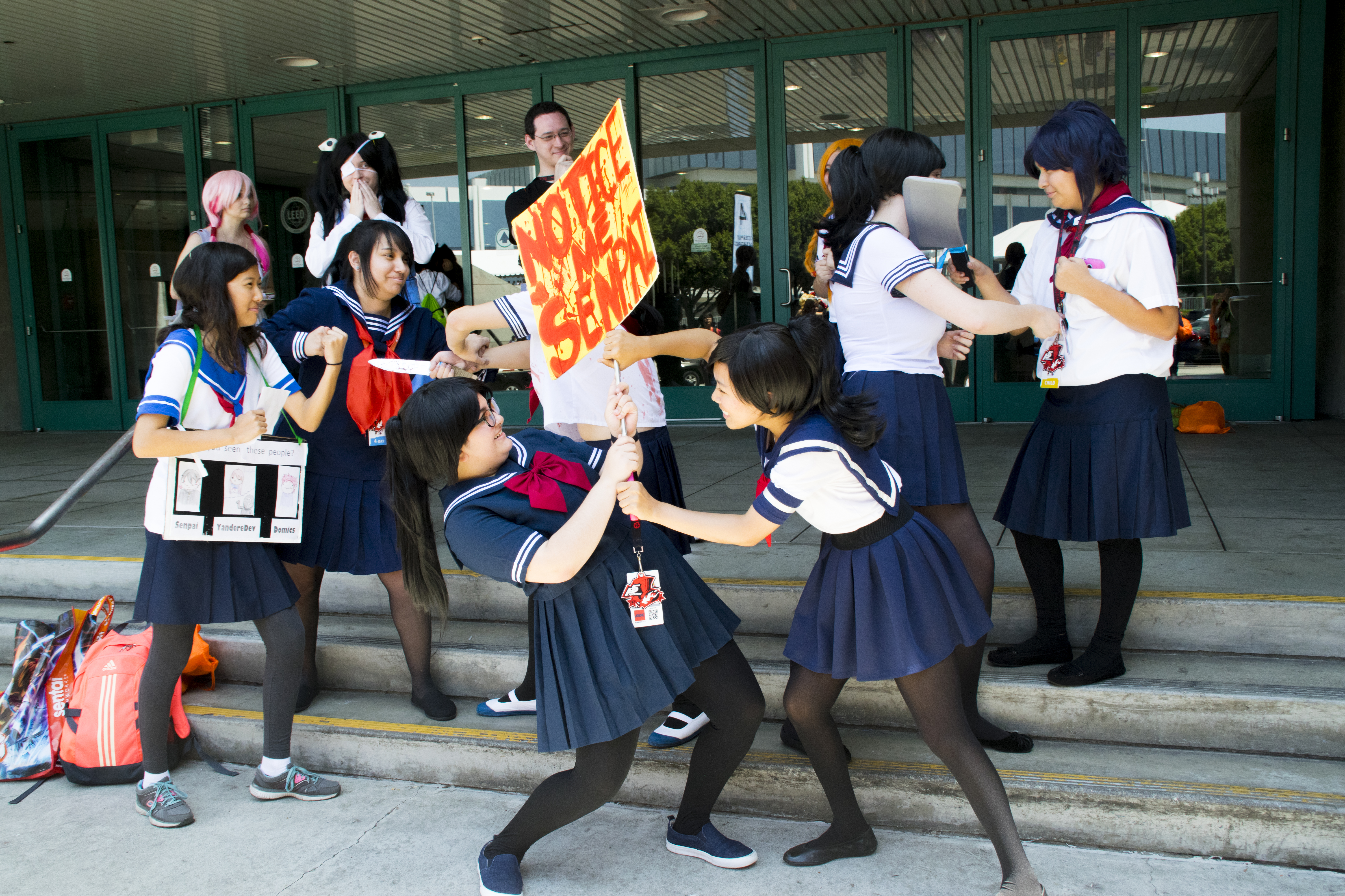 File Yandere Simulator Gathering At Anime Expo 16 Jpg Wikimedia Commons