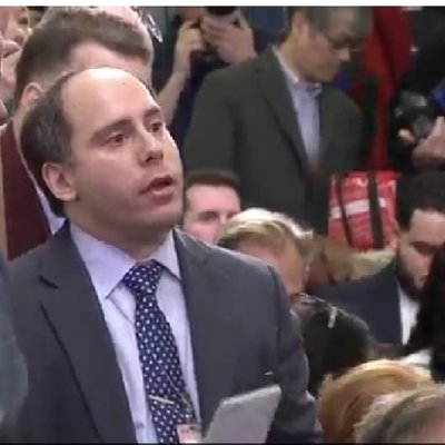 Andrew Feinberg at a February, 2017 White House Press Briefing