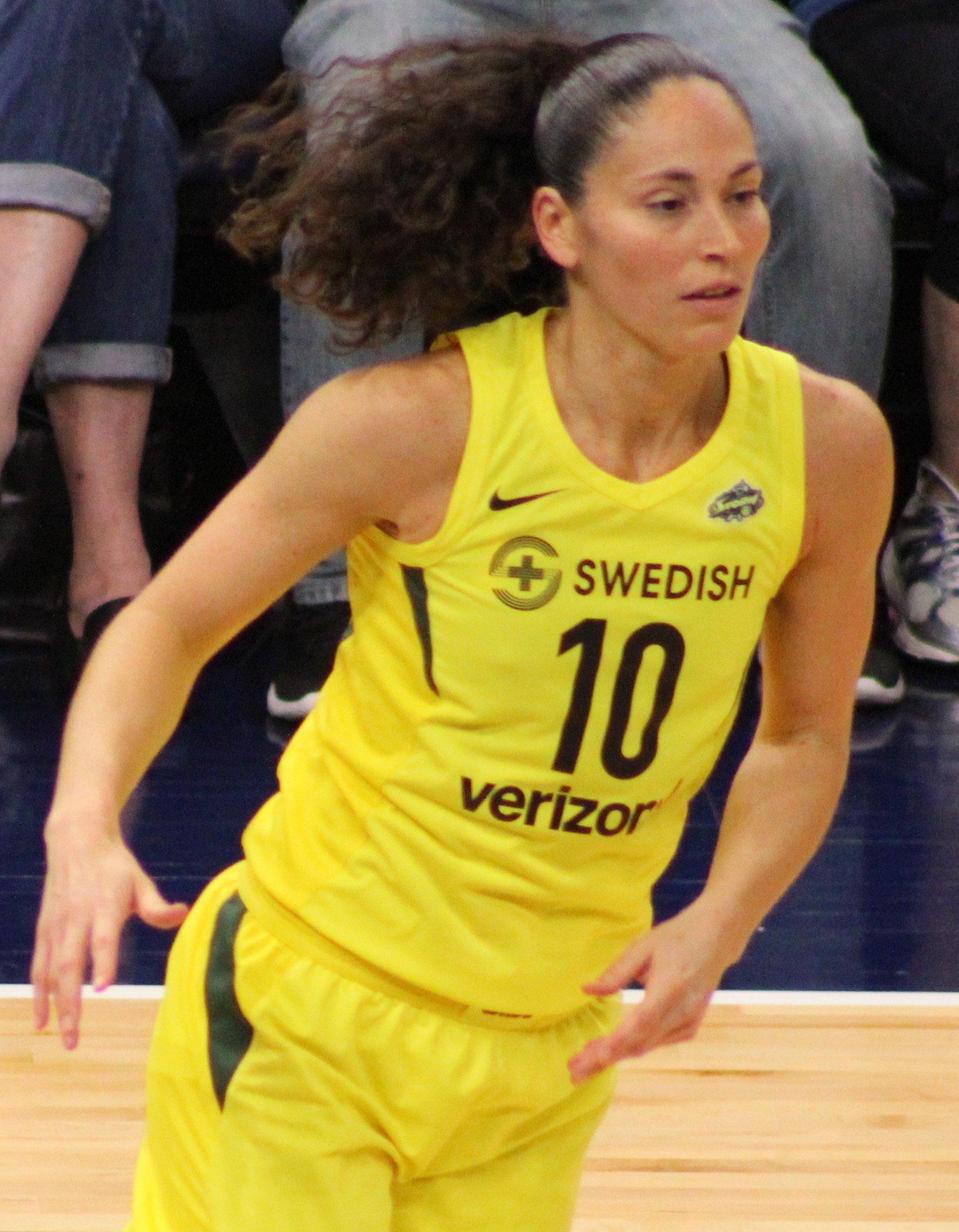 Atlanta Dream guard Betty Lennox (22) heads to the other end of