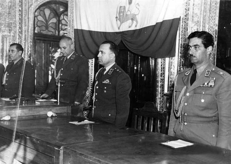 File:Court officials in military trial of Mohammad Mosaddegh.jpg