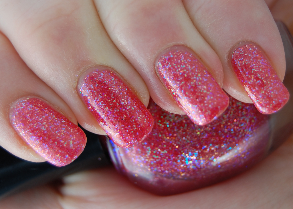pink nail design inspo