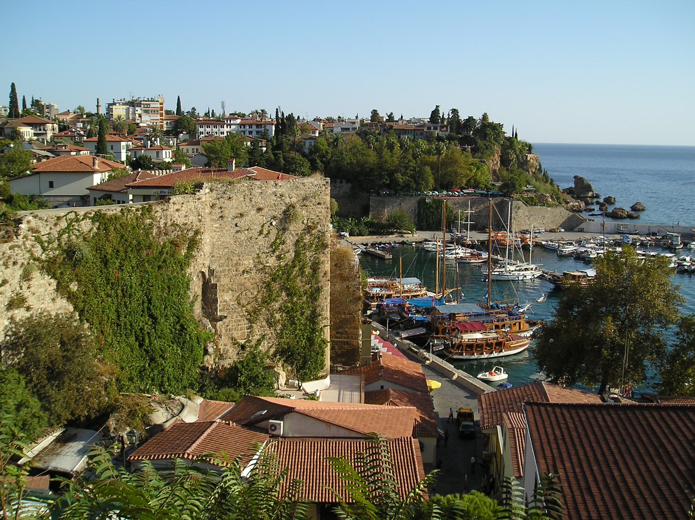 Antalya 1. Анталия Калеичи вид сверху. Калеичи пляж.