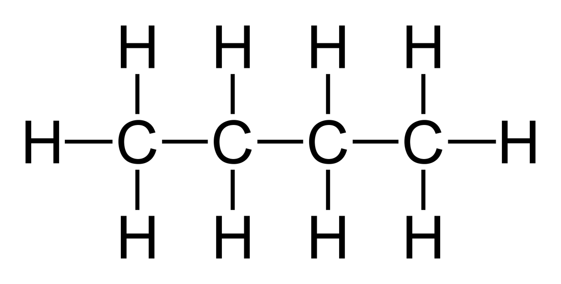 What is butane's chemical formula?