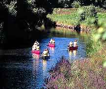 Canoes on the Blackstone Canal