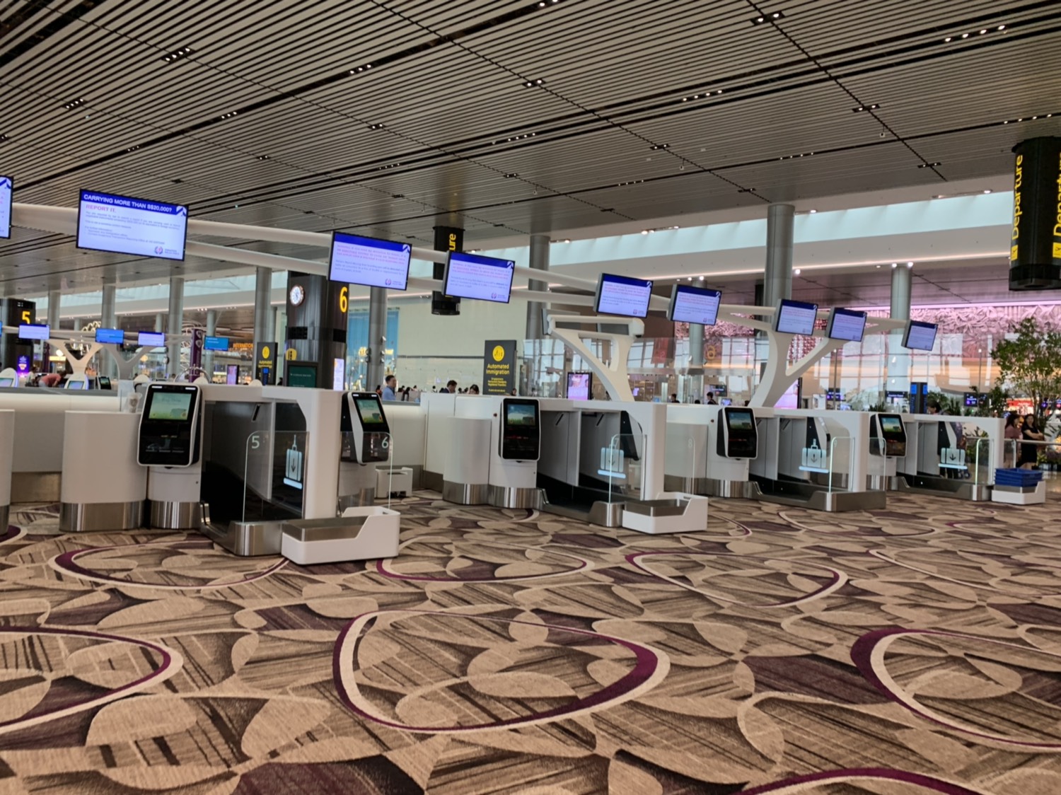 Terminal 4 of Changi Airport in Singapore