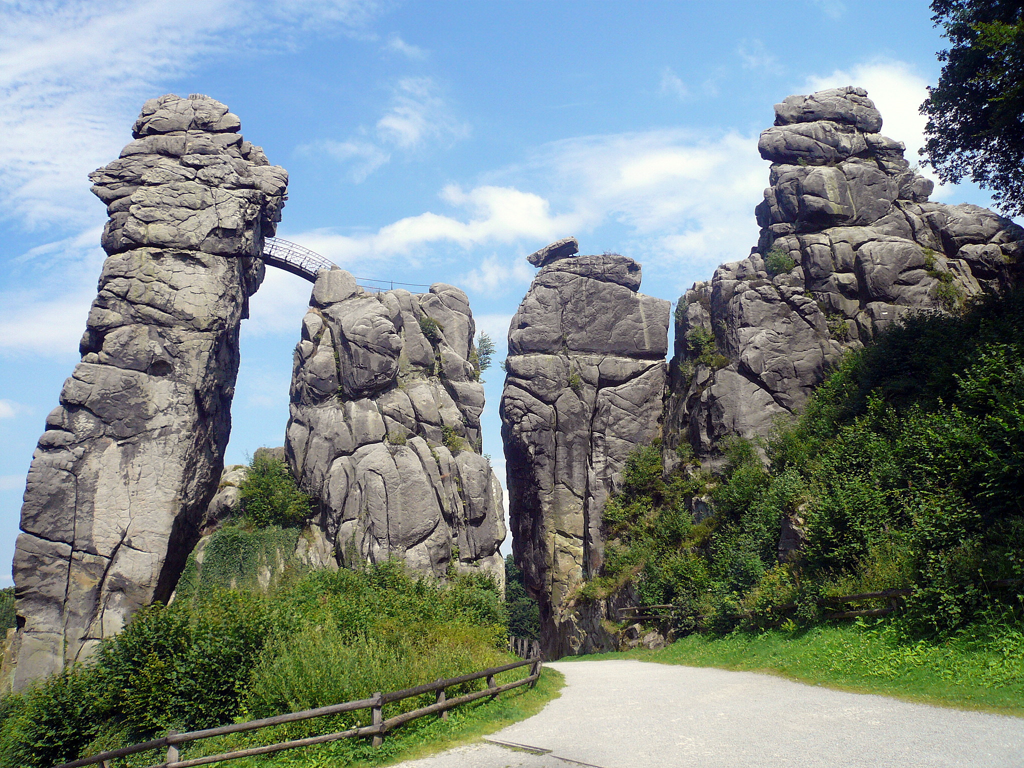 rock formations - Externsteine in​ Germany