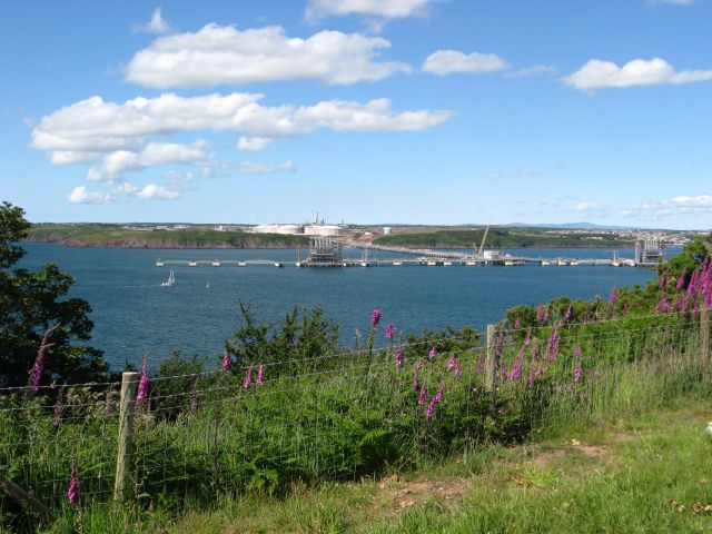 File:Jetty off South Hook Point, seen from the far side of Milford Haven - geograph.org.uk - 861504.jpg