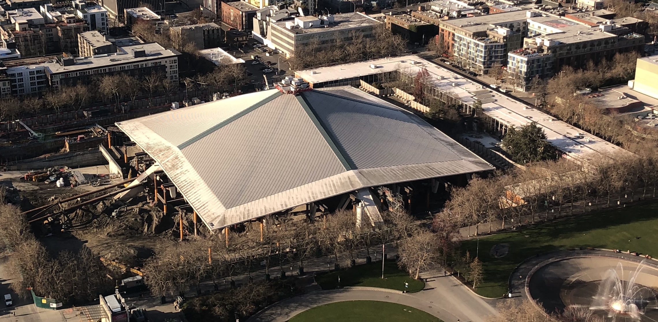 Arena renovation. KEYARENA В Сиэтле.