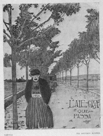 File:L'alegria que passa, cartell de Santiago Rusiñol.PNG