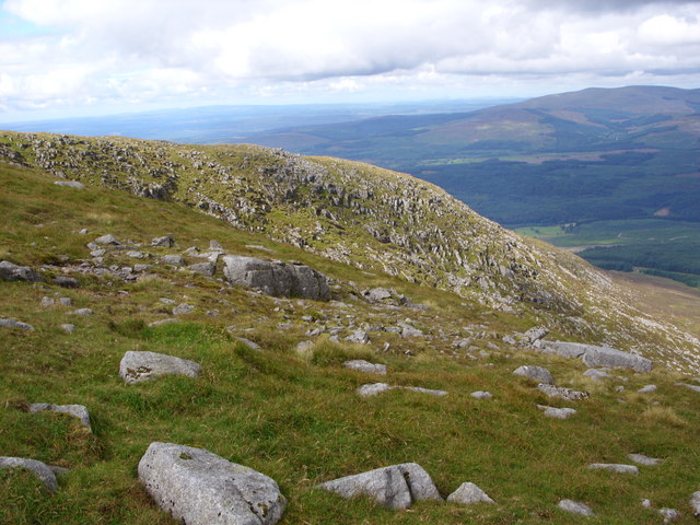 File:Looking along the side of the hill - geograph.org.uk - 526697.jpg