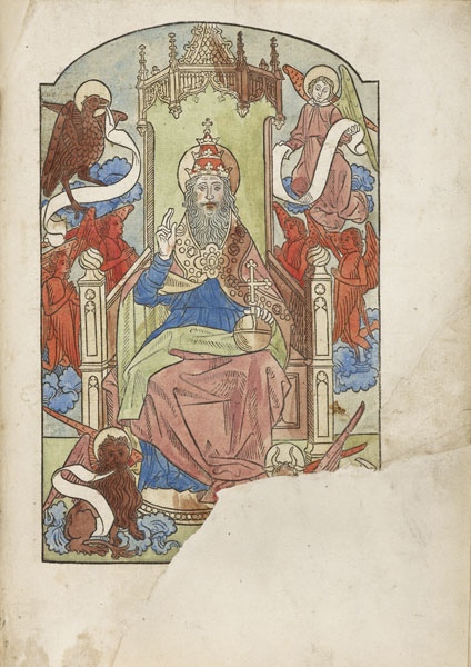 Page from the missal showing God the Father enthroned Lyme Caxton Missal.jpg