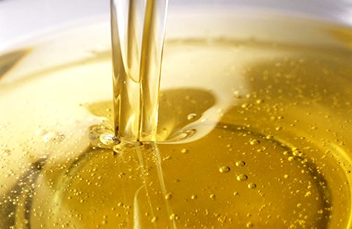 pouring cooking oil