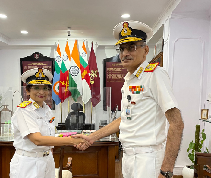 Filesurgeon Rear Admiral Sheila Samanta Mathai Nm Vsm Was Promoted To The Rank Of Surgeon 2860