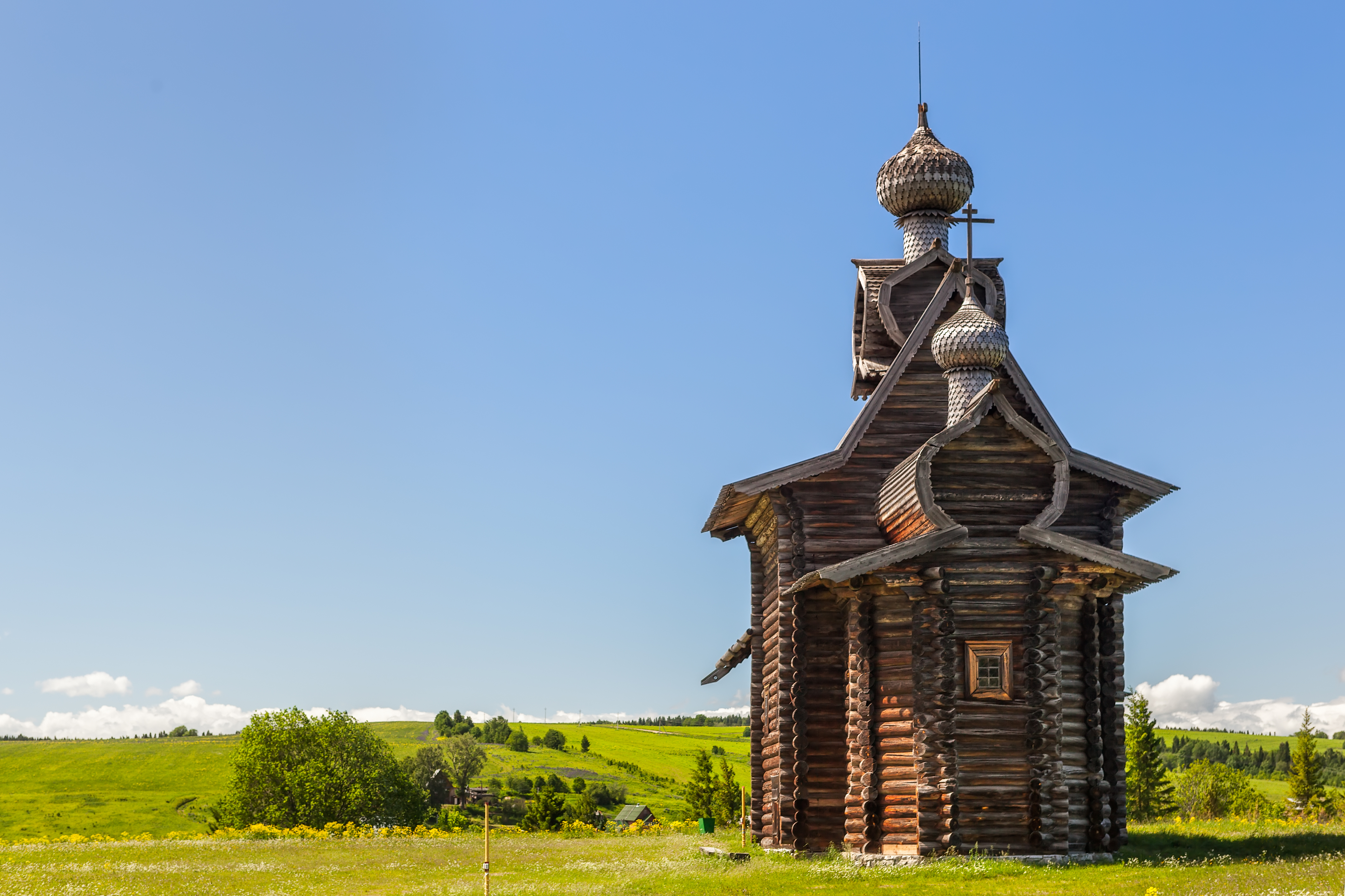 Деревянные церкви руси клип