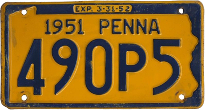 File:1951 Pennsylvania license plate 490P5.jpg