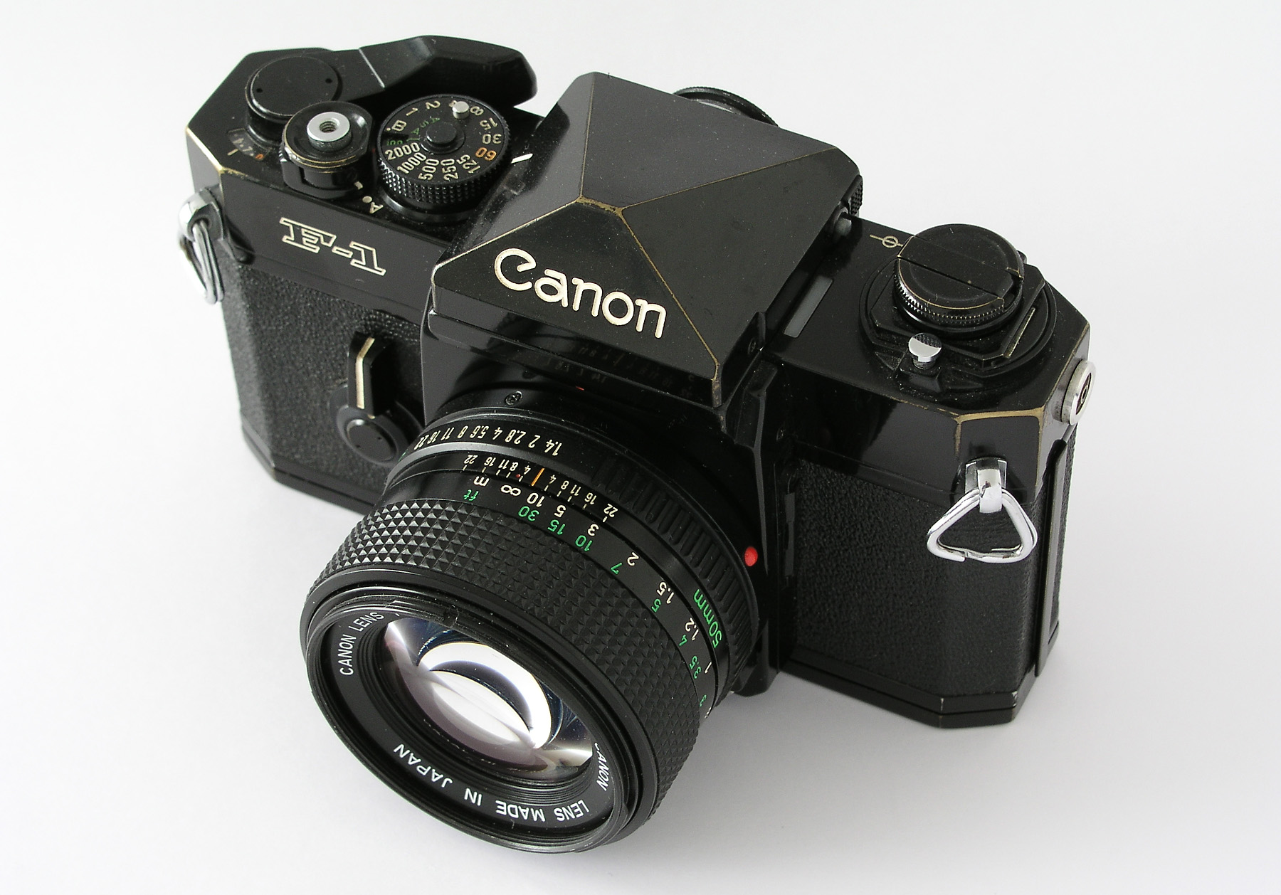 Canon F-1レンズも綺麗です