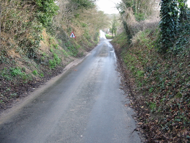 File:Country lane near junction with Pike Road - geograph.org.uk - 649240.jpg