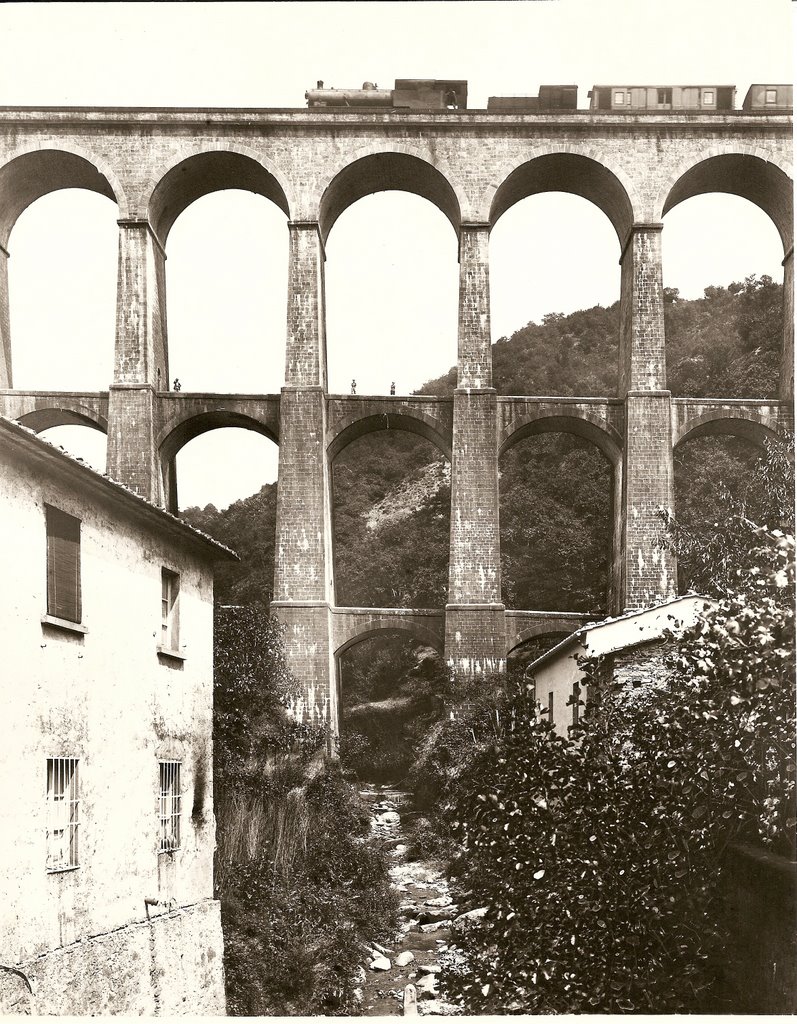 File Ferrovia Porrettana Viadotto Di Piteccio Prima Del 1900 Alinari Jpg Wikipedia