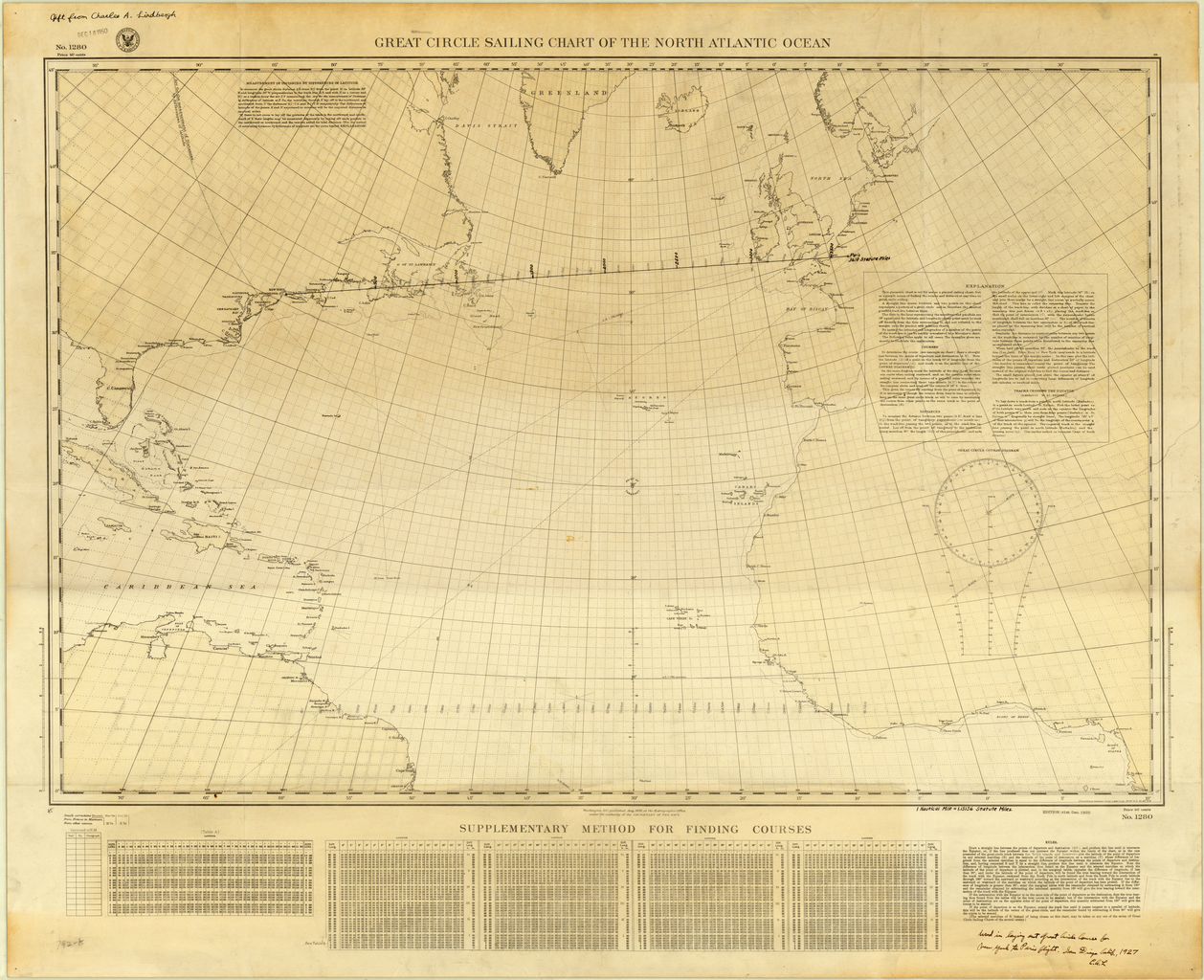 Great Circle Sailing Chart