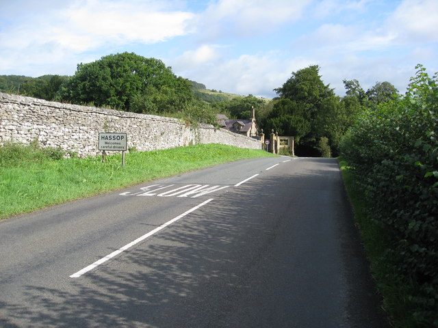 File:Hassop - View of the B6001 Hassop Road - geograph.org.uk - 945707.jpg