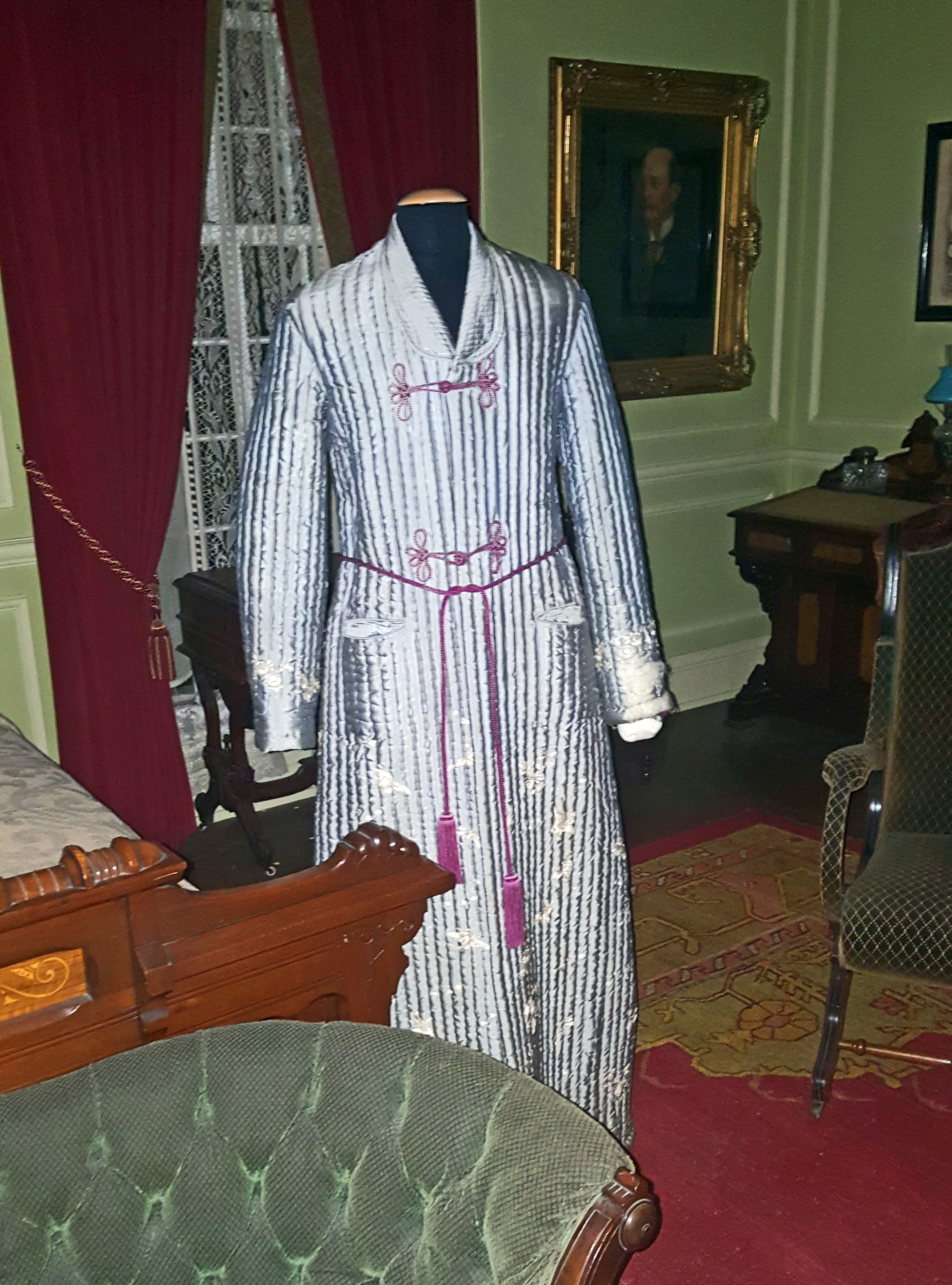 Old fashioned shop mens dressing gown