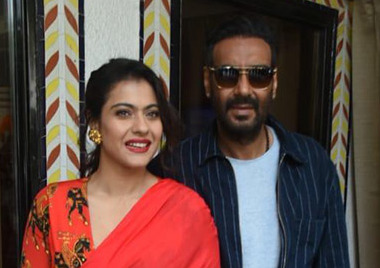 Kajol with her husband Ajay Devgn in 2020