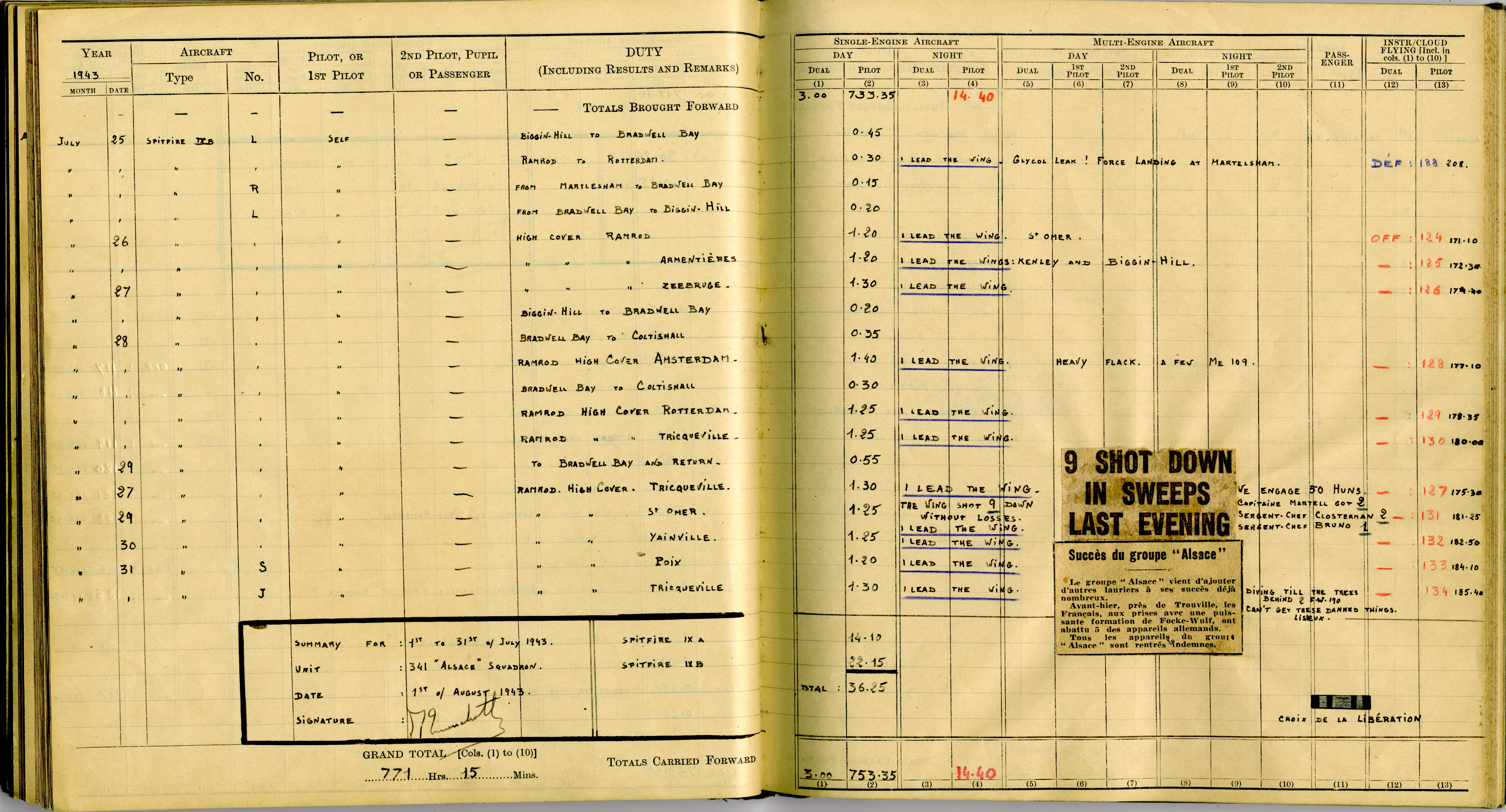Fichier:Photo d'une page du journal de Bord de René Mouchotte Juillet  1943.jpg — Wikipédia