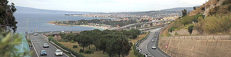 Panorama di Reggio Calabria dalla Piazza Rotonda (Gentile Concessione)