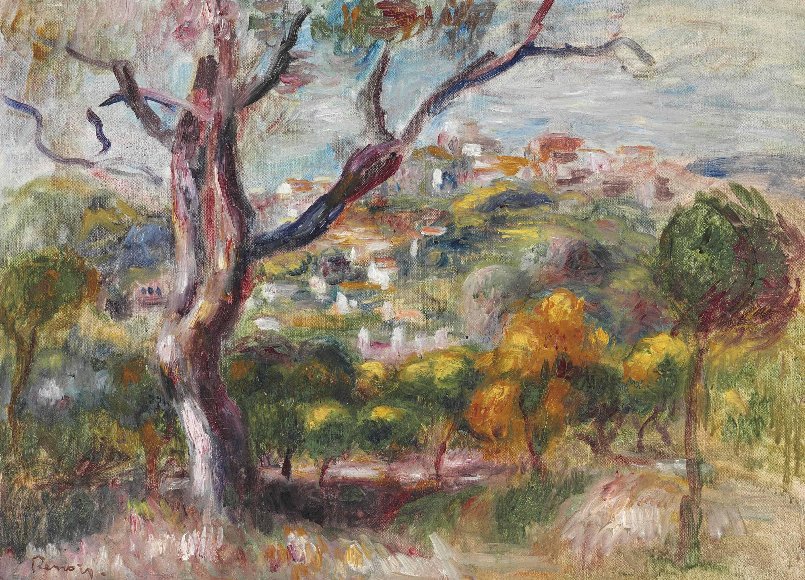 お得低価 ヤフオク! - Pierre Auguste Renoir Paysage de Bretagne 希