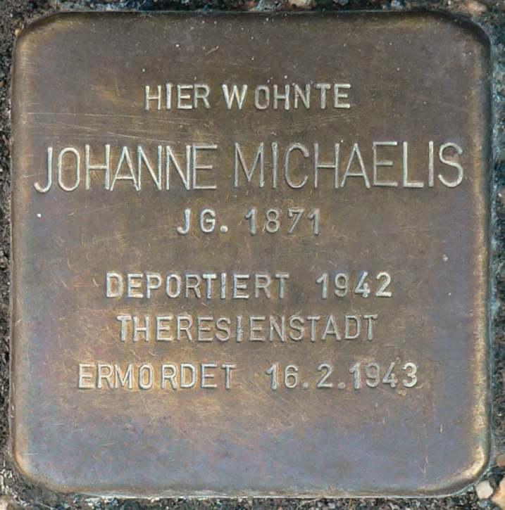 Stolperstein in Hameln für Johanne Michaelis.jpg