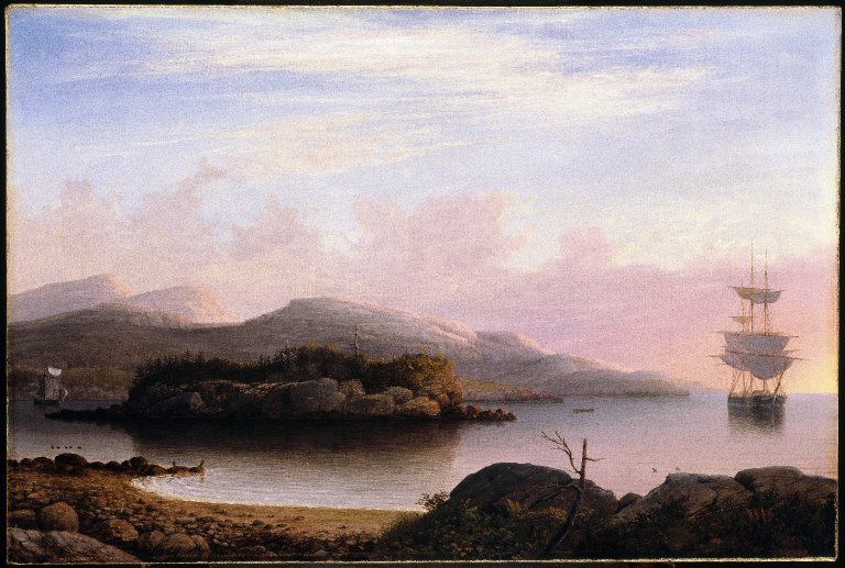 File:Brooklyn Museum - Off Mount Desert Island - Fitz Henry Lane - overall.jpg