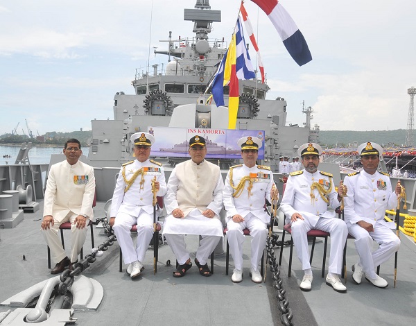 File:Defence Minister Arun Jaitely, Admiral Robin Dhowan and other dignitaries onboard INS Kamorta (2).jpg