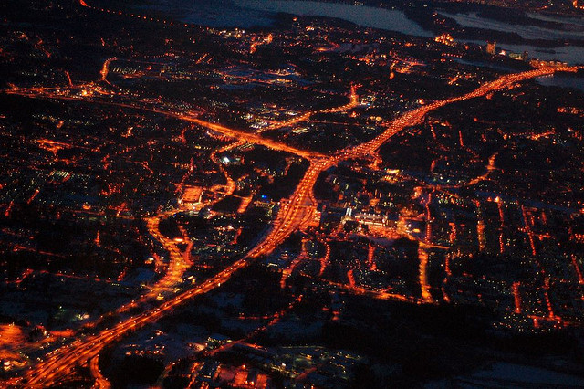 File:Espoo from air in night.jpg