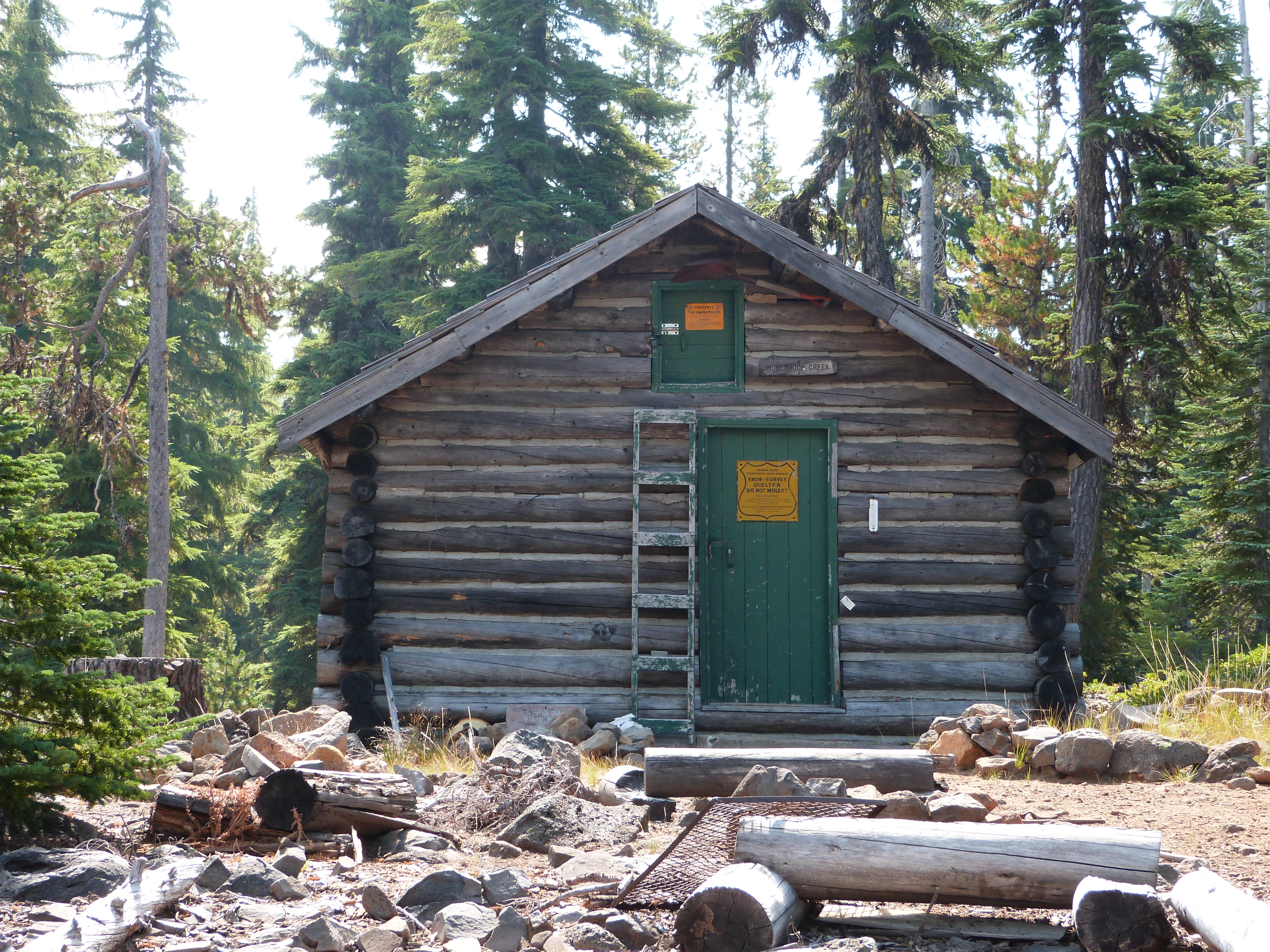 File Honeymoon Creek Snow Survey Cabin 1 Winema Nf Oregon Jpg