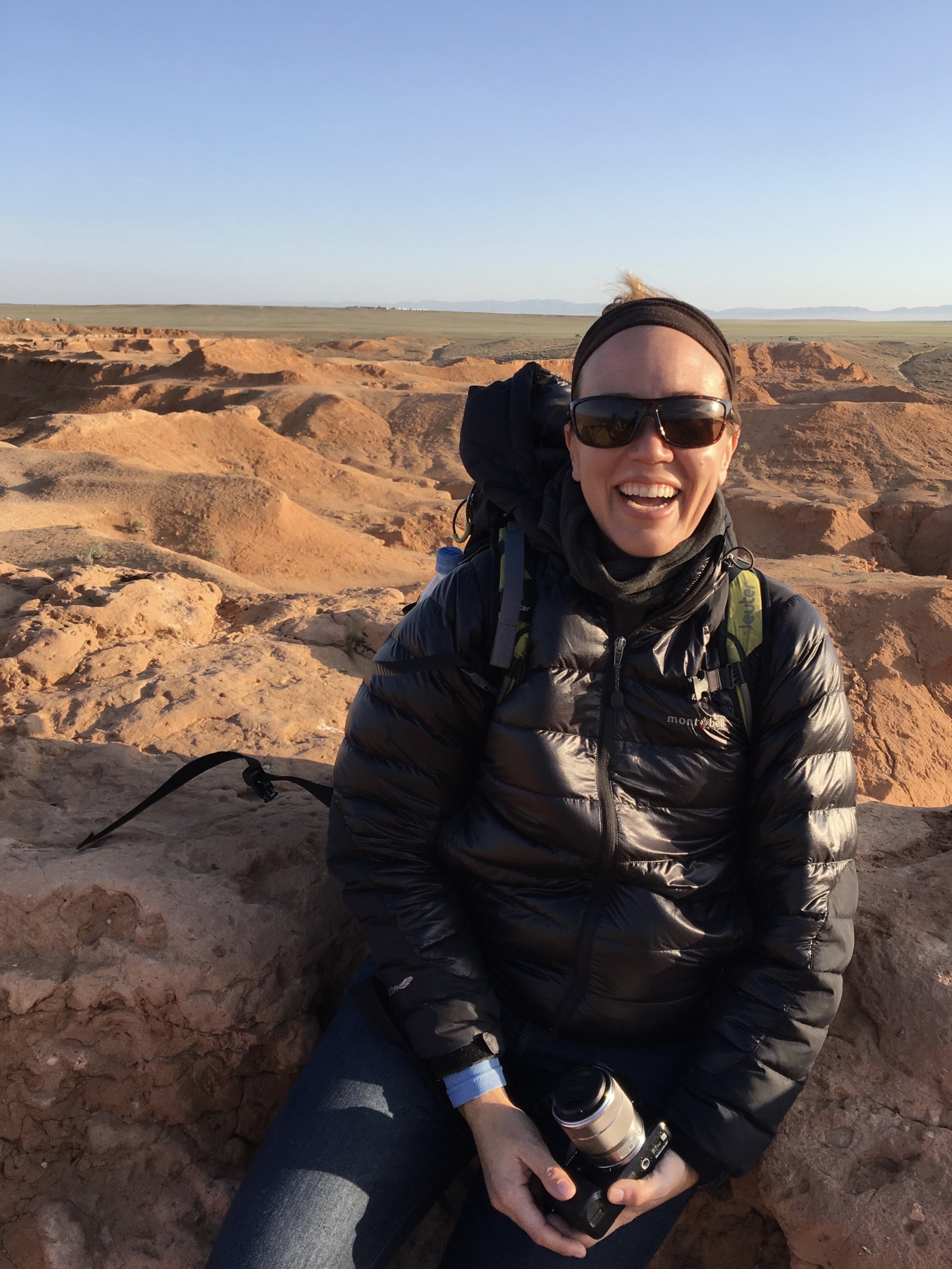 Pyne at the [[Flaming Cliffs]] in 2017.