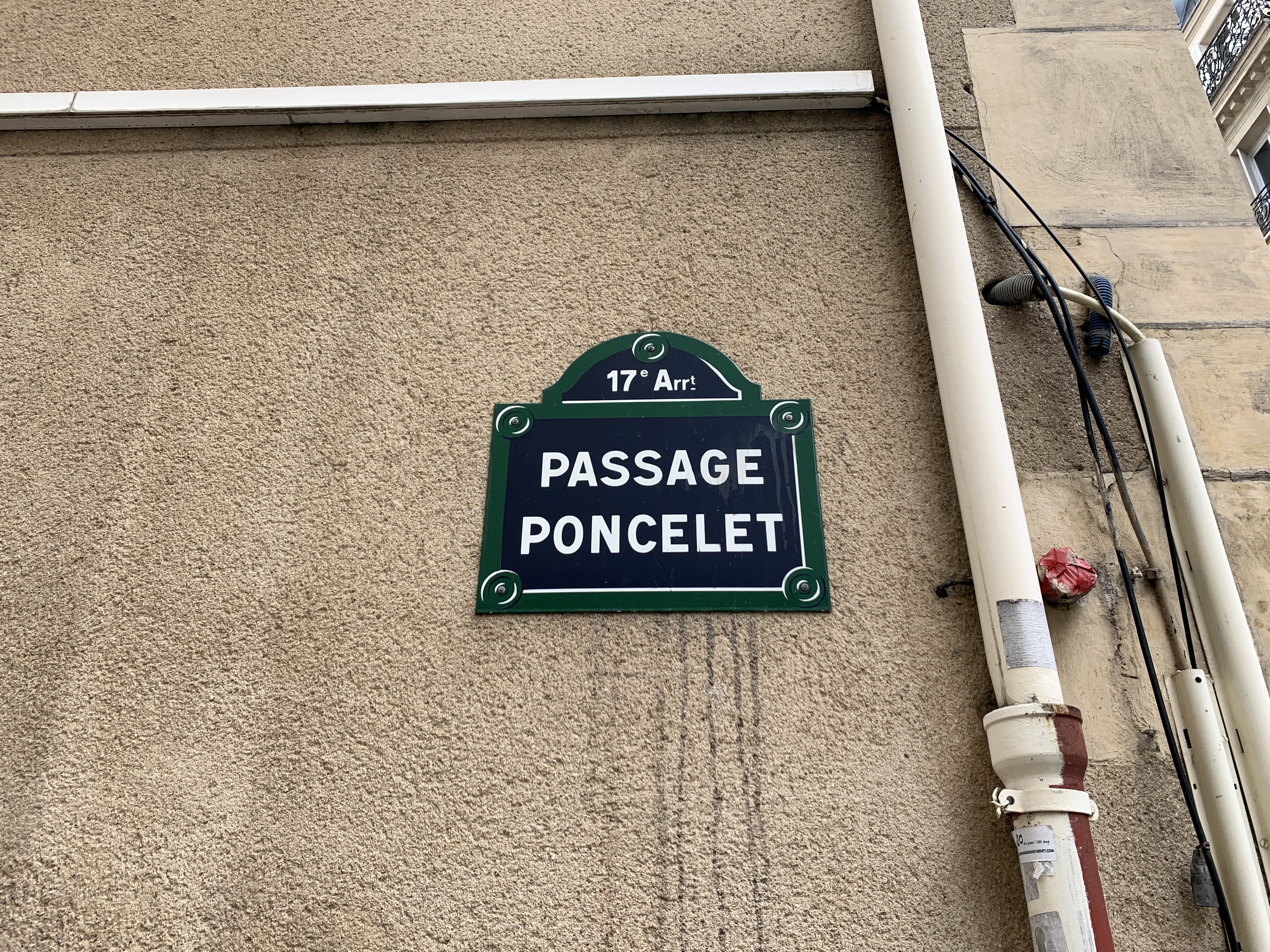 Plaques de rue - Poncelet