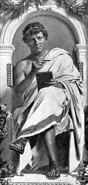 Ovid by Anton von Werner. "Bibliothek des...