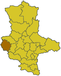 Ligging van Landkreis Wernigerode in Saksen-Anhalt