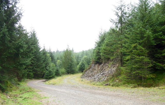 File:Track junction and quarry - geograph.org.uk - 543343.jpg