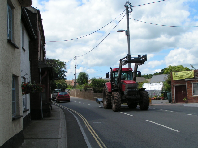 File:Tractor in Copplestone - geograph.org.uk - 1393578.jpg