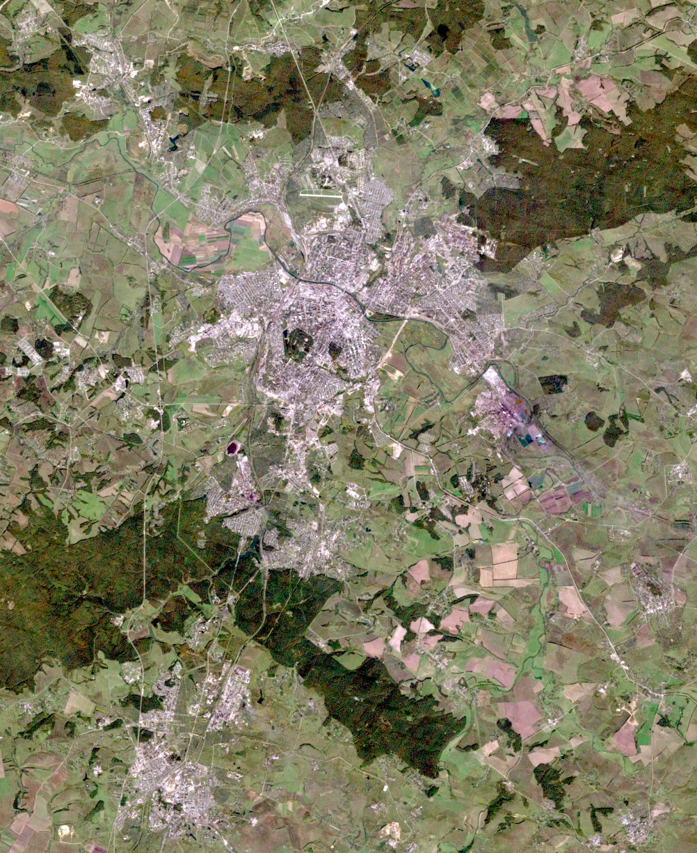 Спутниковый снимок Тулы, сентябрь 2006 года