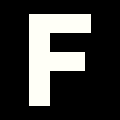 White F on black rectangle.png