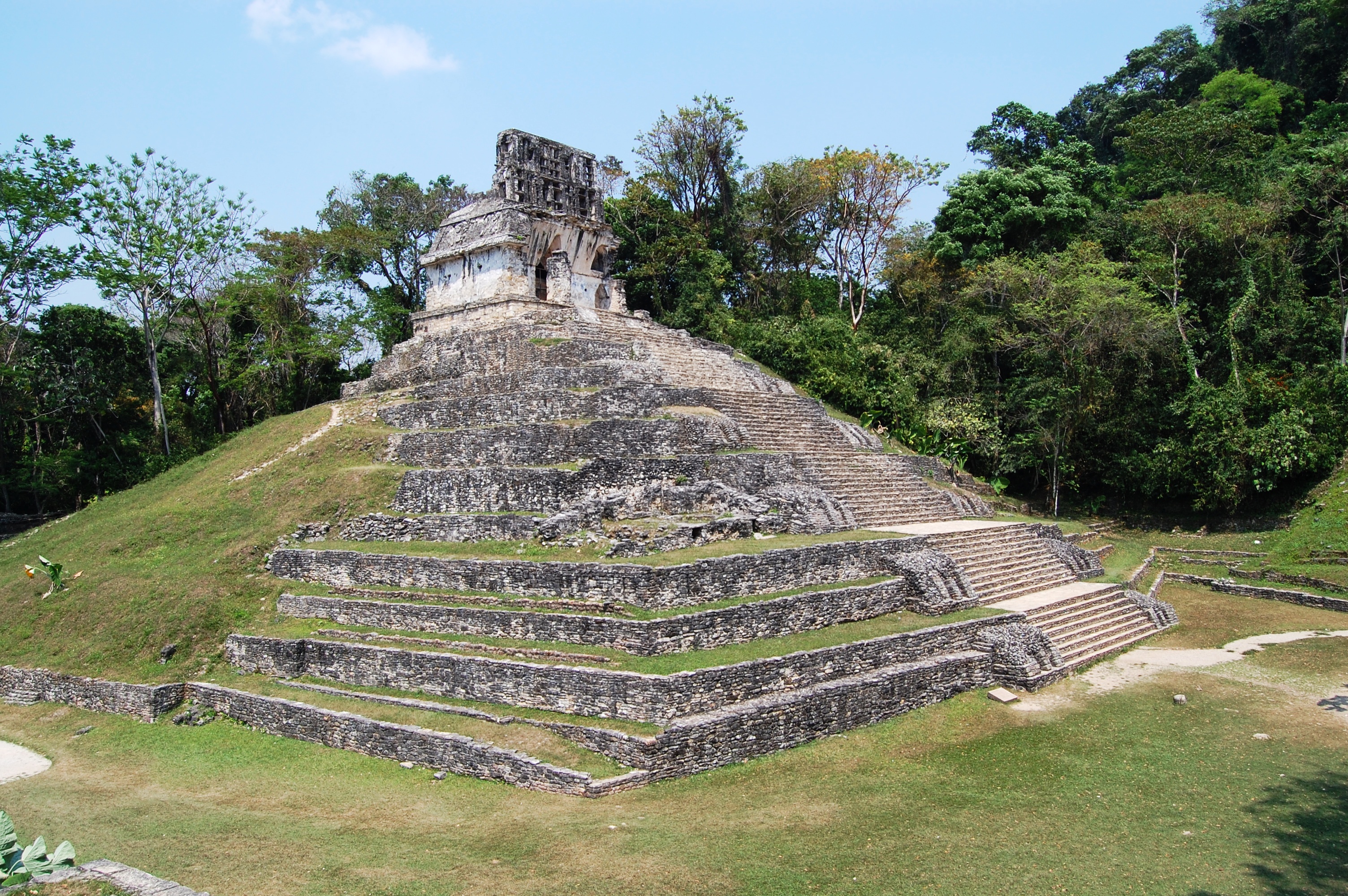 The Temple of the Cross at Palenque (Mexico)