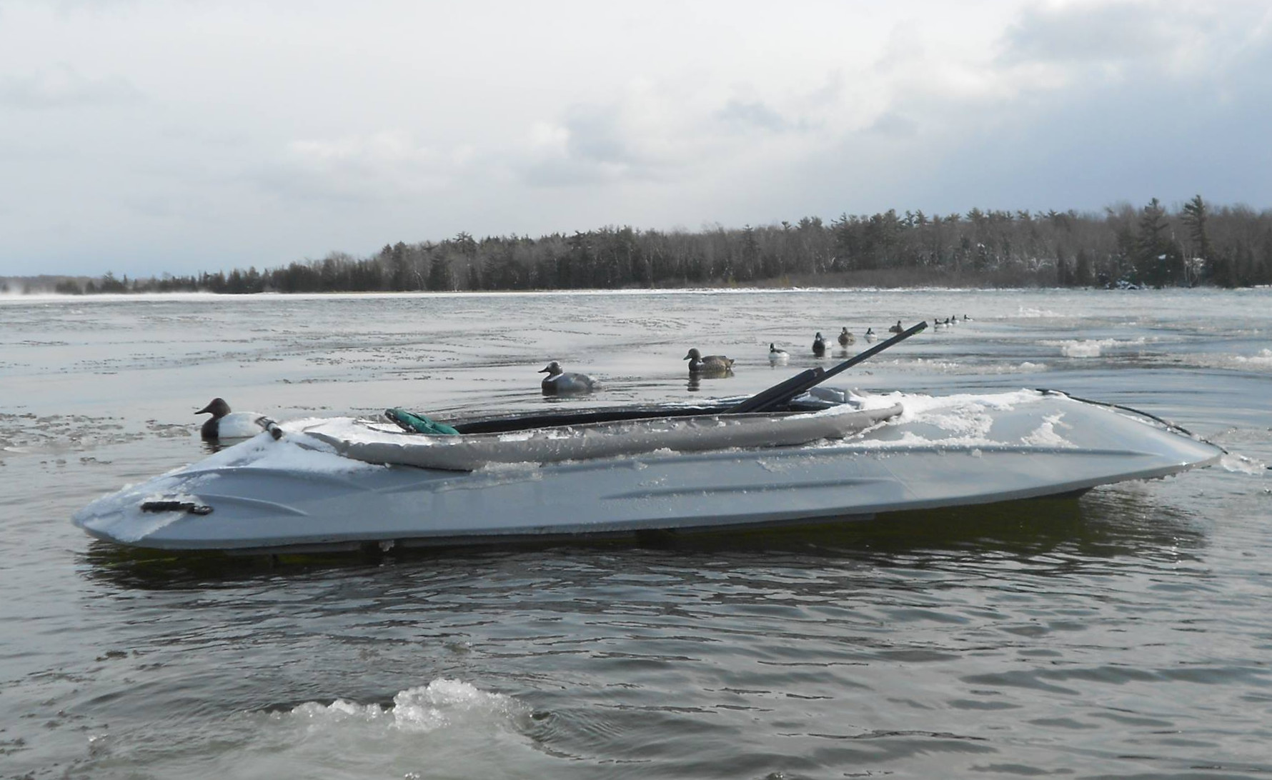 one man duck hunting boats