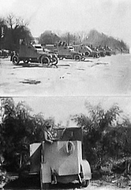 Picture of Armoured Cars probably from World War One.