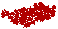 okres Nivelles na mapě provincie Valonský Brabant