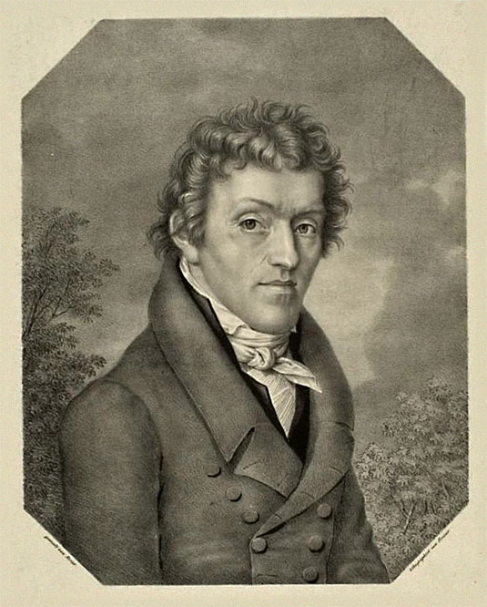 Georg Friedrich Creuzer, Lithographie von [[Joseph Nicolaus Peroux